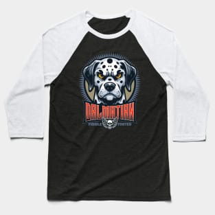 Angry Dalmatian Baseball T-Shirt